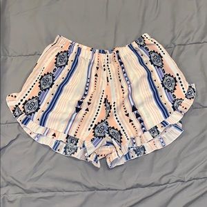 Printed Flowy Shorts